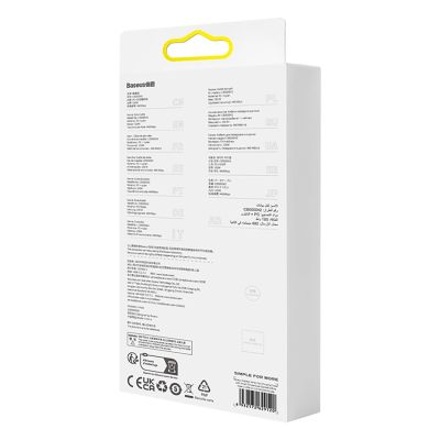 8. Kabel Baseus Explorer 100W USB-A - USB-C z inteligentnym czujnikiem temperatury 1m - fioletowy