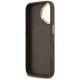 7. Etui Guess 4G Strass Logo & Big Strap Metal Buttons MagSafe na iPhone 17 - brązowe