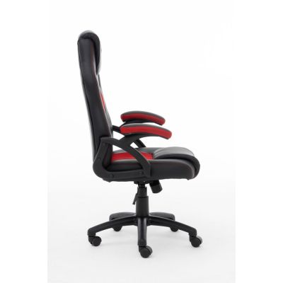 3. Raptor Gaming 437764 fotel do gry Fotel dla gracza Obite siedzisko Czarny, Czerwony