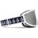 5. Gogle snowboardowe Volcom FOOTPRINTS WHITE RERUN/SILVER CHROME lustra srebne  (VG0622316)