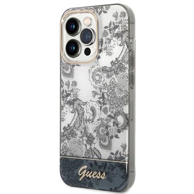 2. Etui Guess Porcelain Collection na iPhone 14 Pro - szare