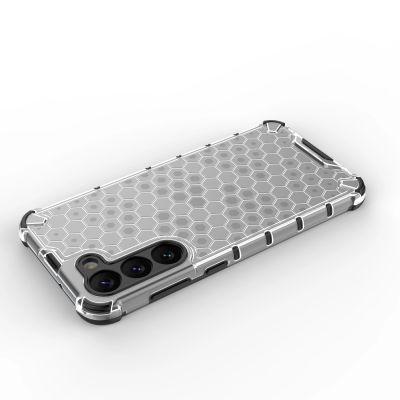 11. Honeycomb etui do Samsung Galaxy S23+ pancerny hybrydowy pokrowiec przezroczyste