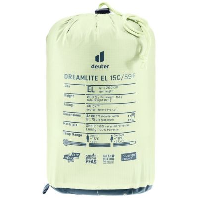 8. Śpiwór Deuter Dreamlite 10C/50F, nautic/breeze