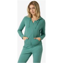 Bluza z kapturem damska SUPER.NATURAL W Everyday Zip Hoodie zielona