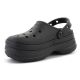 3. CROCS CLASSIC STACKED CLOG BLACK/BLACK 211355-060
