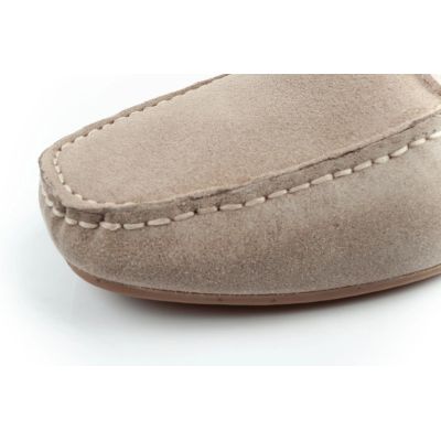 6. Wrangler buty męskie półbuty mokasyny Maifield Suede skóra naturalna beżowe
