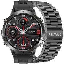 Smartwatch Gravity Czarny Pasek + Bransoleta GT42-1