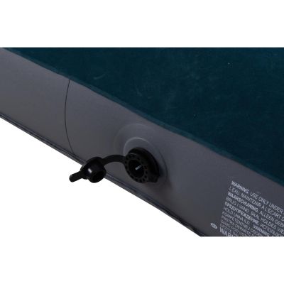 18. MATERAC FLOKOWANY 2-OSOBOWY Z WBUDOWANĄ POMPKĄ NOŻNĄ 191x137x22CM 24131