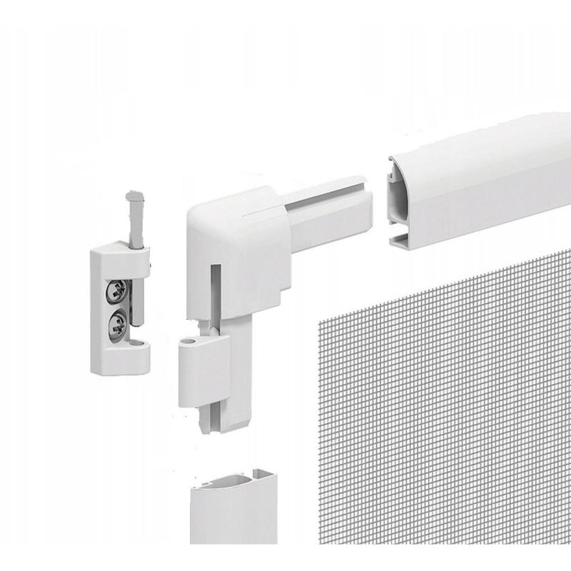 26. MOSKITIERA DRZWI ALU 100X215 BIAŁA BASIC PLUS