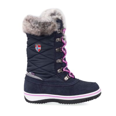 2. Buty zimowe dziewczęce Trollkids Girls Holmenkollen Snow Boots dla dziewczynki granatowe (171-114)