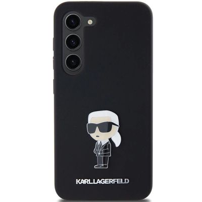 3. Etui Karl Lagerfeld Silicone Ikonik Metal Pin na Samsung Galaxy S23+ - czarne