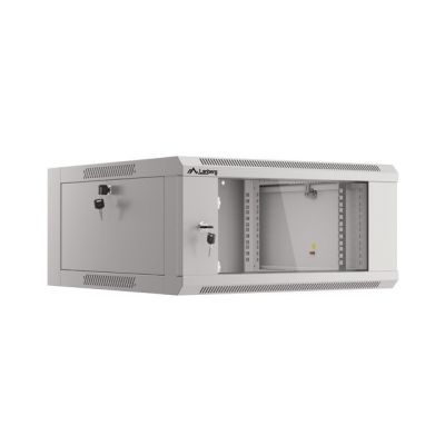 LANBERG SZAFA WISZĄCA 19" 4U 570X600 SZYBKI MONTAŻ (SZARA, FLAT PACK) WFFA-5604-10S