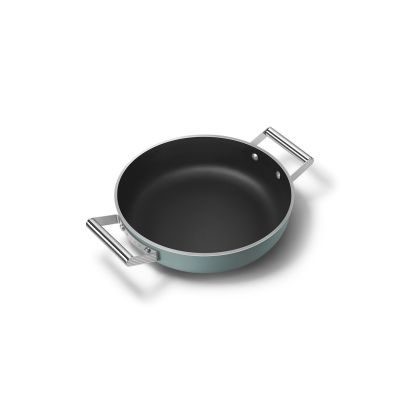 8. Smeg DPF2812EGM Pfanne, 28 cm, Keramik, Edelstahlgriffe, Smaragdgr?n