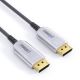FiberX FX-I260-010 kabel DisplayPort 10 m Czarny, Srebrny