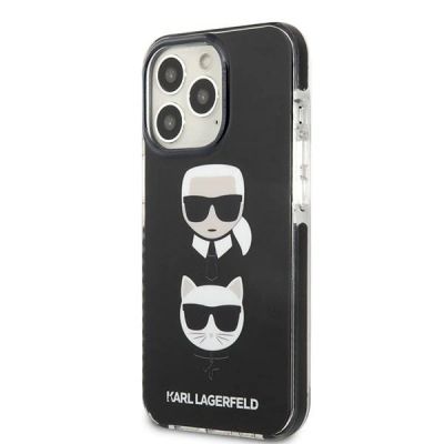 2. Etui Karl Lagerfeld Karl&Choupette Head na iPhone 13 Pro Max - czarne