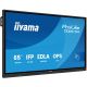 iiyama TE6513A-B2AG signage display Interaktywny płaski panel 163,8 cm (64.5") Wi-Fi 500 cd/m2 4K Ultra HD Czarny Ekran dotykowy Procesor wbudowany Android 24/7