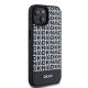 4. Etui DKNY Leather Printed Pattern Metal Logo MagSafe na iPhone 15 / 14 / 13 - czarne
