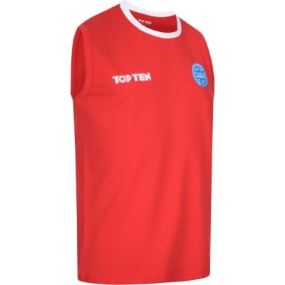 5. Koszulka bez rękawów do kick lightu TOP TEN "BASIC" (WAKO APPROVED)