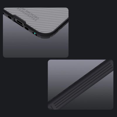 16. Etui Nillkin CamShield Pro kompatybilne z MagSafe na iPhone 17 Air - przezroczyste czarne