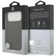 8. Etui Mercedes Leather Large Laurel Leave MagSafe na iPhone 17 Pro Max - czarno-szary