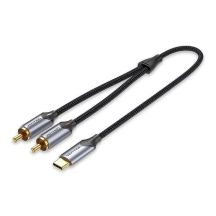 Kabel Audio Vention USB-C na 2RCA męski 2m