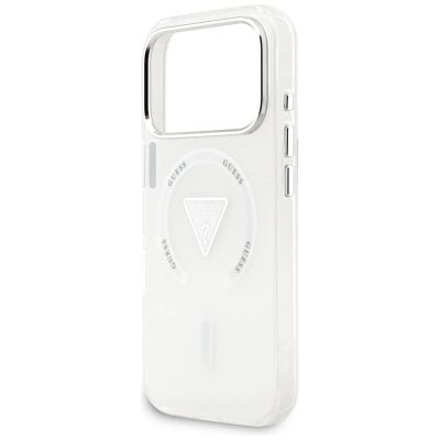 6. Etui Guess IML Gradient Triangle Logo MagSafe na iPhone 17 Pro - przezroczyste