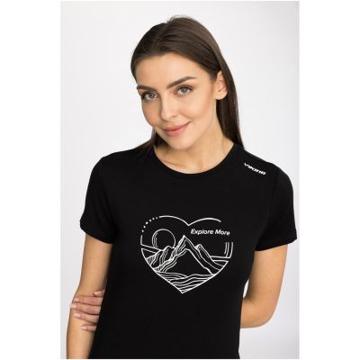 T-shirt damski VIKING Lenta Bamboo Light Lady czarny   XL