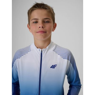 4. Bluza sportowa regular bez kaptura chłopięca 4F 4FJRSS26TFSWM1043-90A