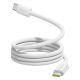Kabel Baseus Dynamic 4 Pro 100W USB-C - USB-C magnetyczny 1m - biały