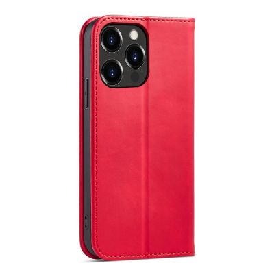 6. Magnet Fancy Case etui iPhone 14 Pro Max pokrowiec z klapką portfel podstawka czerwone