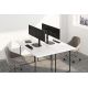 12. Neomounts FPMA-D865DBLACK uchwyt / stojak do monitorów 68,6 cm (27") Biurko Czarny