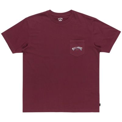 Billabong Stacked Arch Tee EBYZT00175-RSN0 Bordowe L