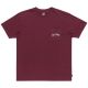 Billabong Stacked Arch Tee EBYZT00175-RSN0 Bordowe L