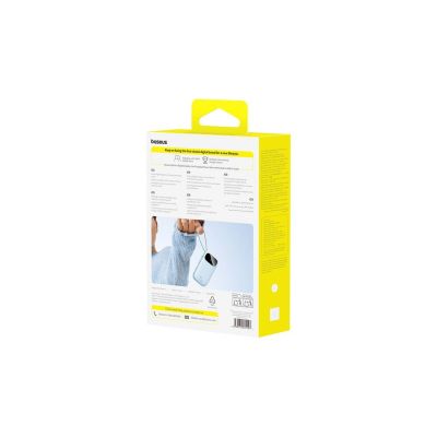2. Powerbank Baseus EnerFill FC31 Qpow 3 Ultra 20000mAh 45W z wyświetlaczem cyfrowym z dołączonym kablem - niebieski