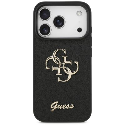 3. Etui Guess Fixed Glitter Big 4G na iPhone 17 Pro / 18 Pro - czarne
