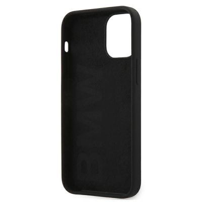 7. Etui BMW Silicone Signature na iPhone 12 mini - czarne