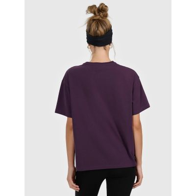 2. T-shirt loose gładki damski 4F 4FRAW25TTSHF3624-50S