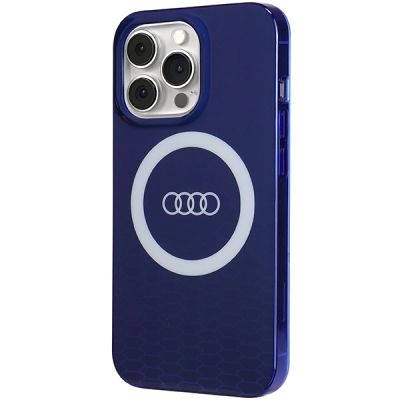 2. Etui Audi IML Big Logo MagSafe na iPhone 13 Pro / 13 - niebieskie
