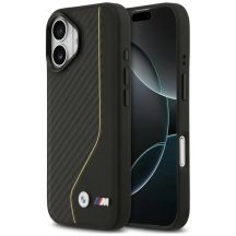 Etui BMW M Carbon Line & Logo MagSafe na iPhone 17 - żółte