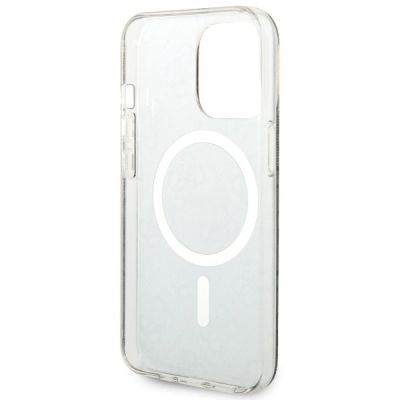6. Etui Guess 4G MagSafe na iPhone 13 Pro / iPhone 13 - brązowe