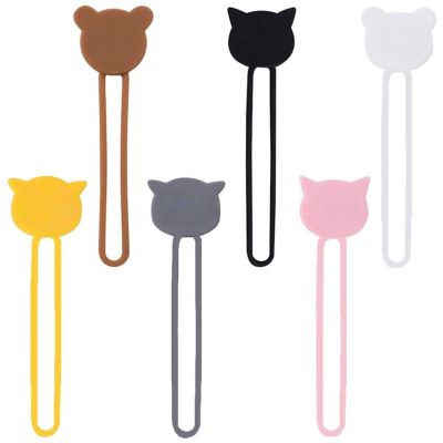 4. Silikonowy zwijacz kabla - czarny