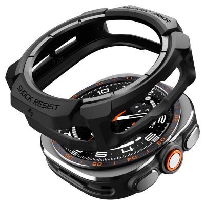 Etui Spigen Rugged Armor na Samsung Galaxy Watch Ultra 47 mm - czarne matowe