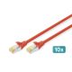 Digitus Kabel krosowy CAT 6A S/FTP, 10 sztuk