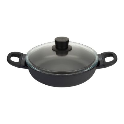 5. Patelnia BALLARINI Avola głęboka z 2 uchwytami tytanowa 28 cm 75002-923-0