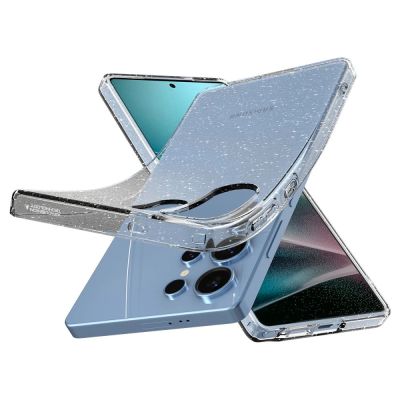 6. Etui Spigen Liquid Crystal na Samsung Galaxy S25 Ultra - przezroczysto-brokatowe