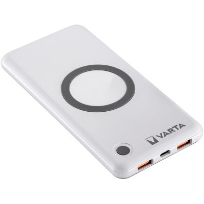 8. Varta 57913 Litowo-polimerowy (LiPo) 10000 mAh Bezprzewodowe ładowanie Biały