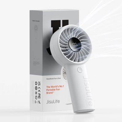 3. Mini wentylator Jisulife Handheld Fan Life4 3600mAh przenośny wiatraczek USB - szary