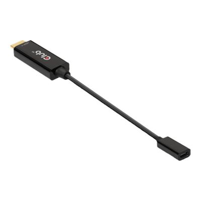 9. CLUB 3D CAC-1333 adapter kablowy 0,22 m HDMI Typu A (Standard) USB Type-C Czarny