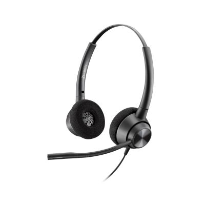 6. Przewodowa Opaska na głowę POLY EncorePro 320 z Quick Disconnect Binaural Headset TAA Przewodowa Opaska na głowę Biuro/centrum telefoniczne USB Typu-A Czarny