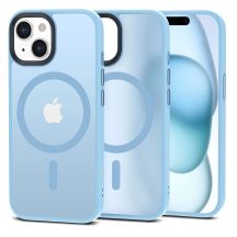 Etui Tech-Protect MagMat MagSafe na iPhone 15 - niebieski mat